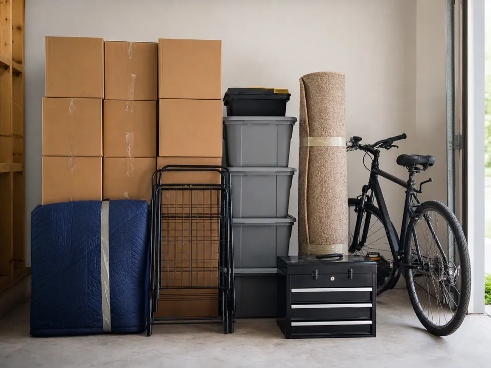 Small household load held in Duma Mini short-term storage between pickup and I-95 delivery