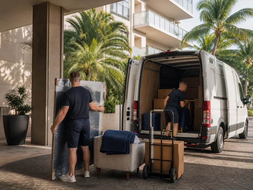 Door pickup in Florida for international shipping